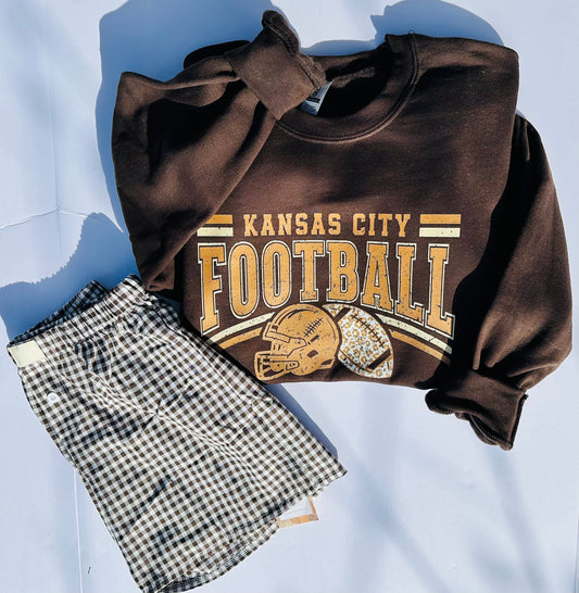 Kansas City Neutral Leopard Tee // Crew