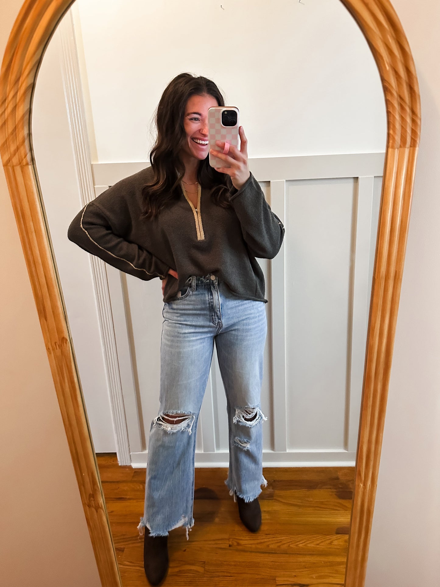 RESTOCK 90'S Vintage Super High Rise Flare Jeans - Vervet
