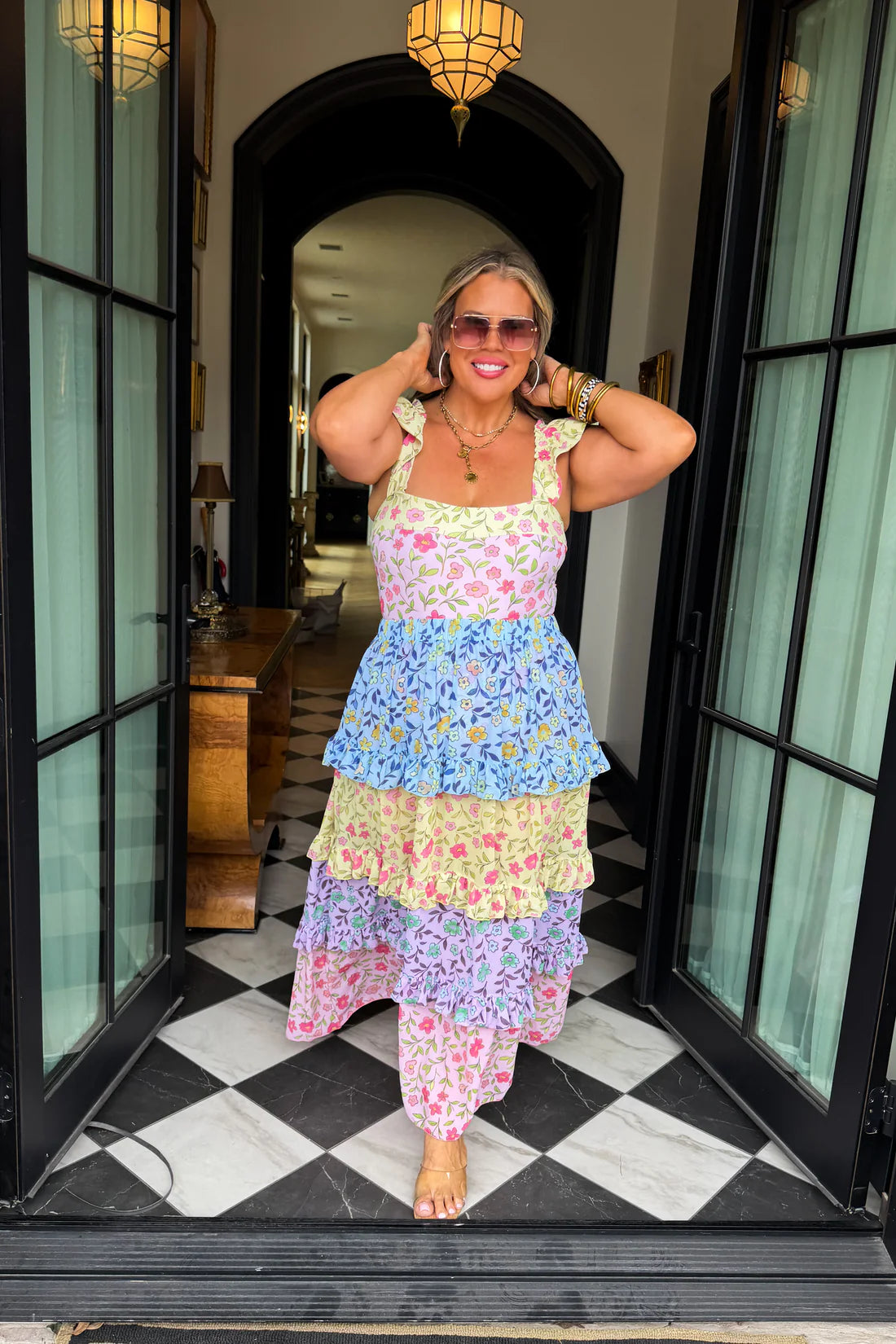 Spanish Bloom Swim + Matching Skirt