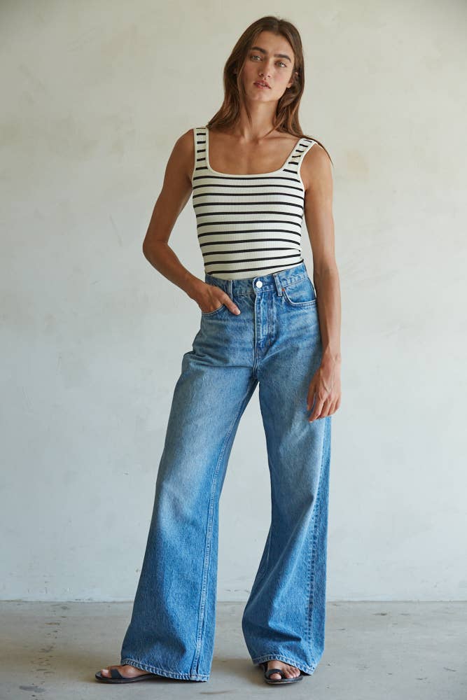 Sicily Spandex Ribbed Bodysuit