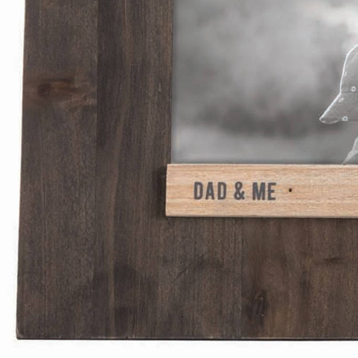 Dad and Me Black 4x6 Photo Wood Picture Frame Dad Gift
