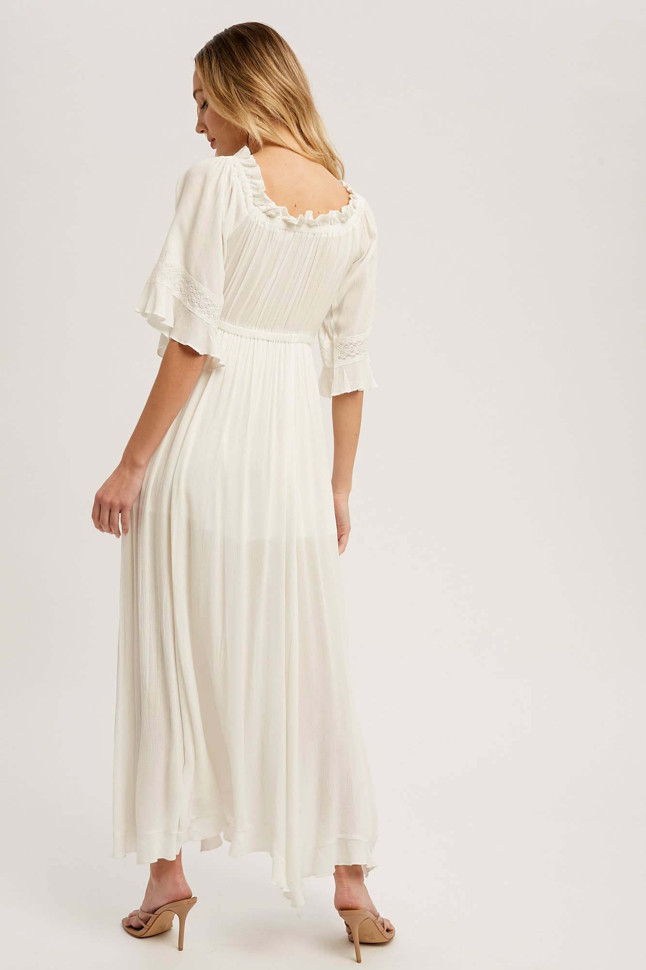 Off The Shoulder Boho Maxi Dress