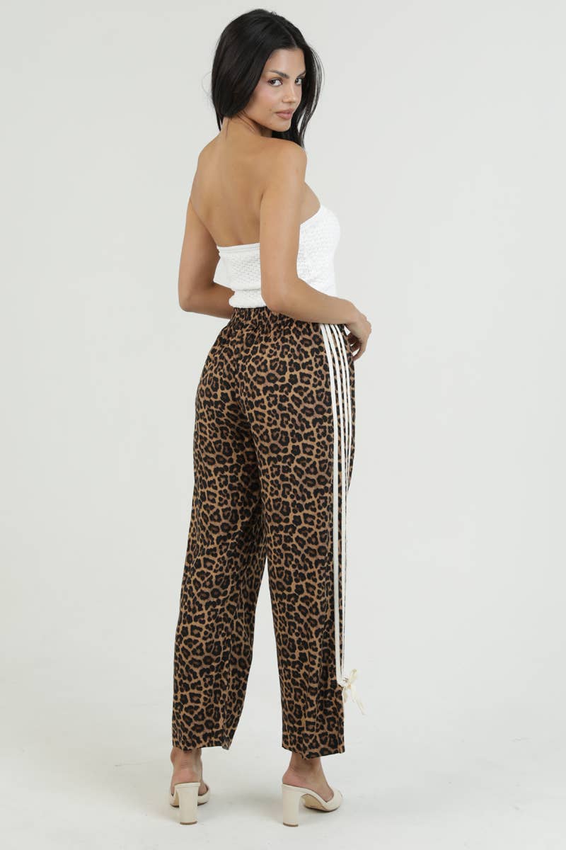 Leopard Pants w/Side Bows