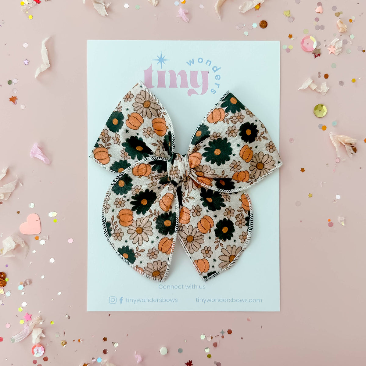 Halloween Pumpkin Floral Piggies