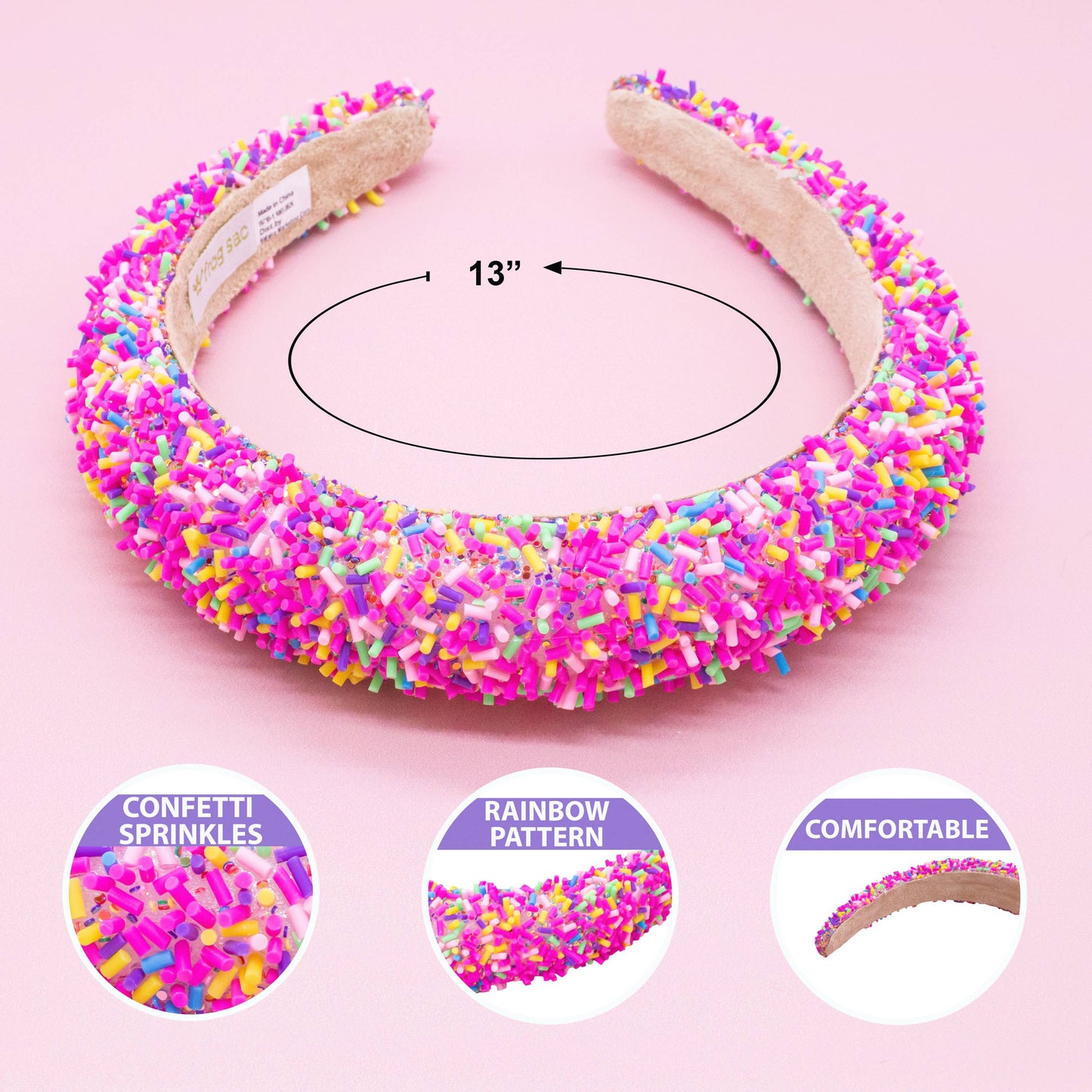 Birthday Padded Sprinkles Headband