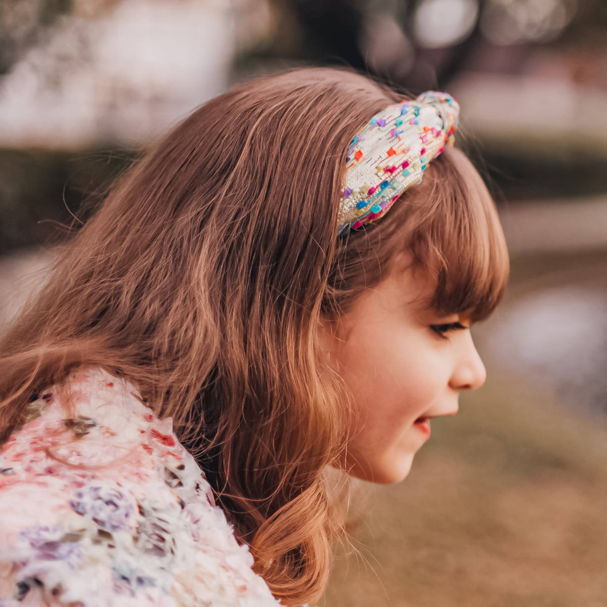 Kids Knotted Confetti Headband