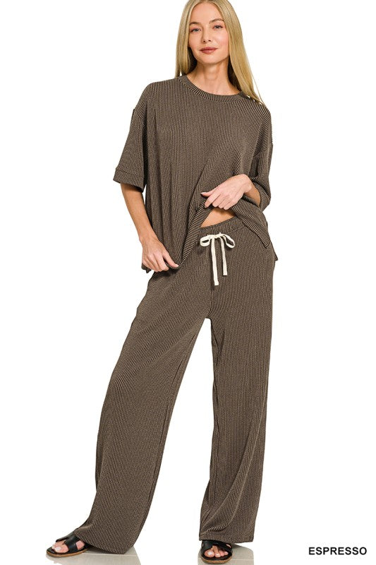 Jet Lag Ribbed Set