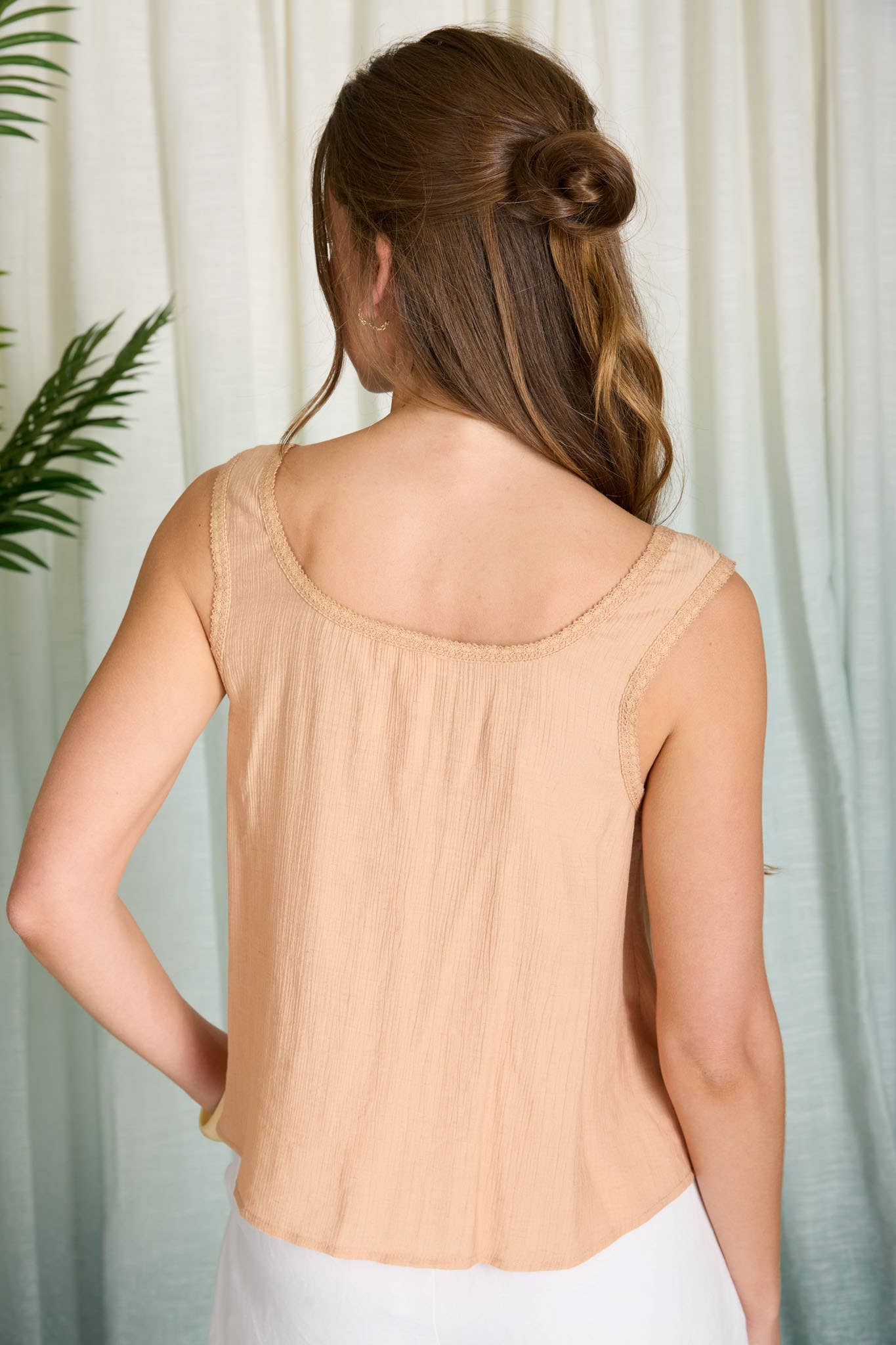 Lacey Button Down Tank