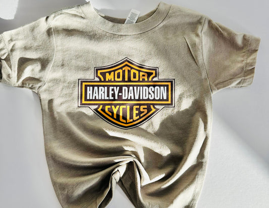 Harley Davidson Tee Greige