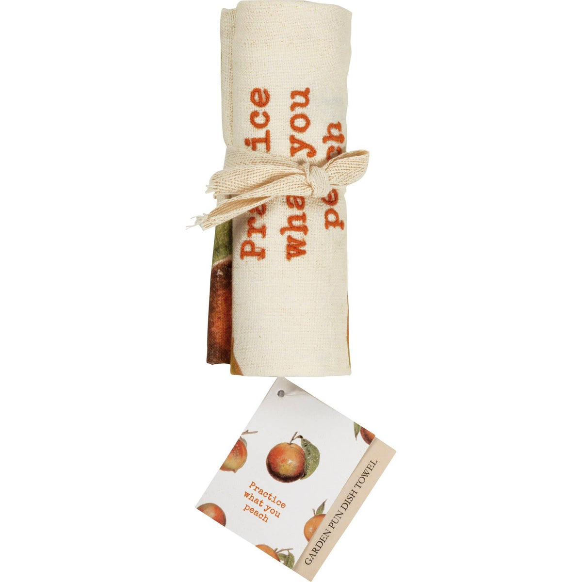 Practice What You Peach Kitchen Towel