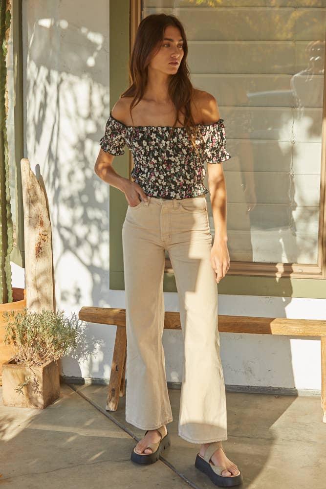 Beth Floral Smocked Top
