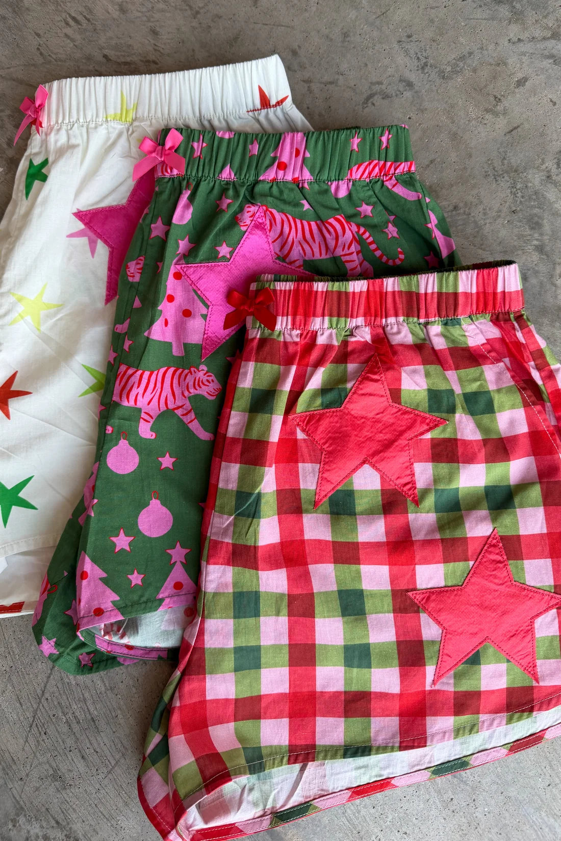 Tiger Christmas Stars Boxer Shorts PREO