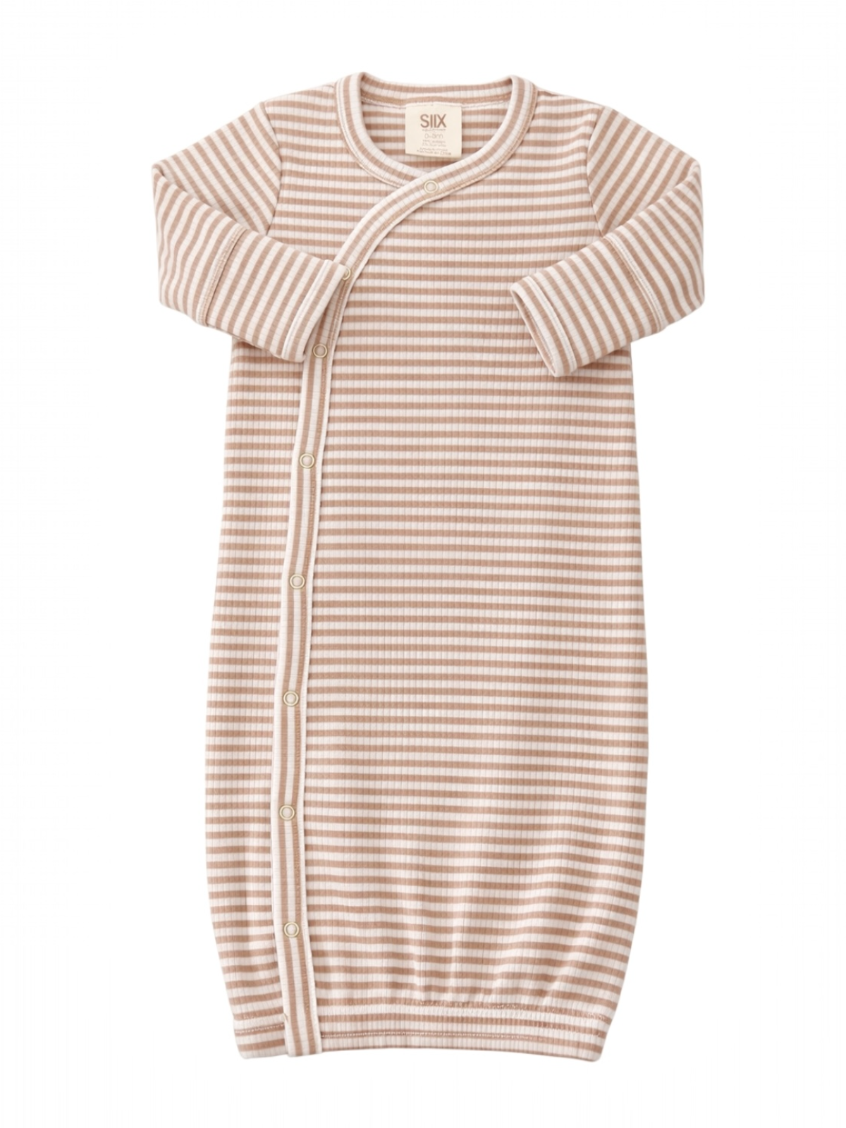 Neutral Stripe Sleep Gown