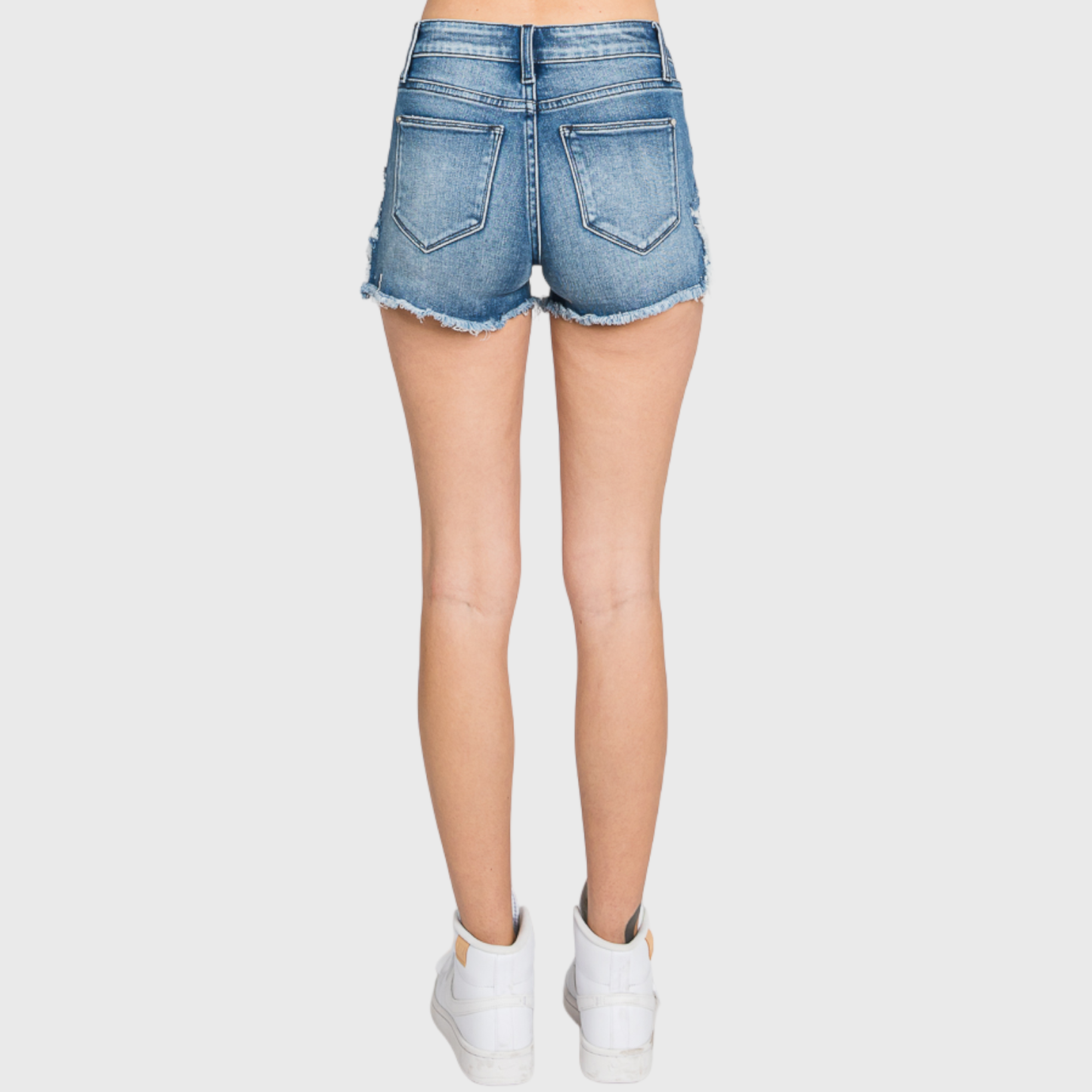 Miah Stripe Patch High Rise Shorts