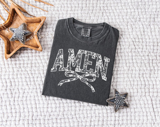 Lace Amen Coquette Tee READY TO SHIP