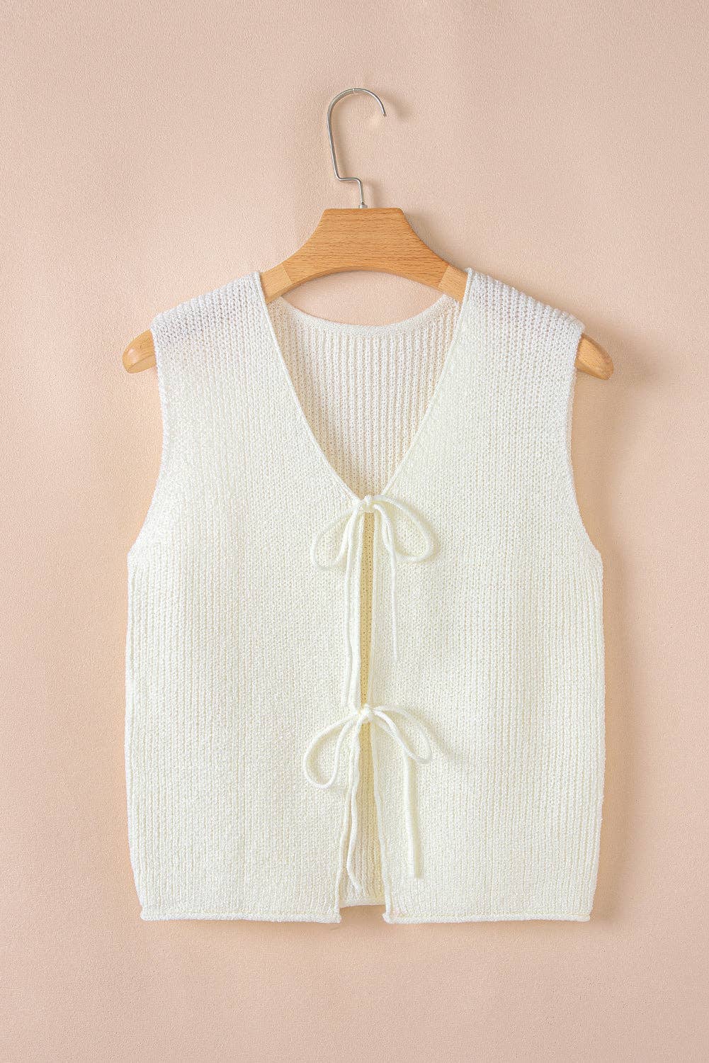 Bailey Tie Front Vest Knit Vest