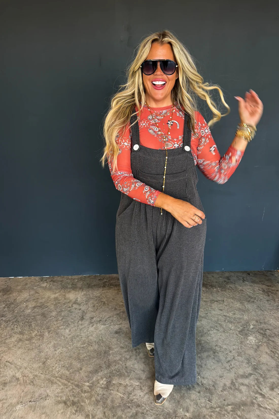 Ready Or Not Ribbed Overalls