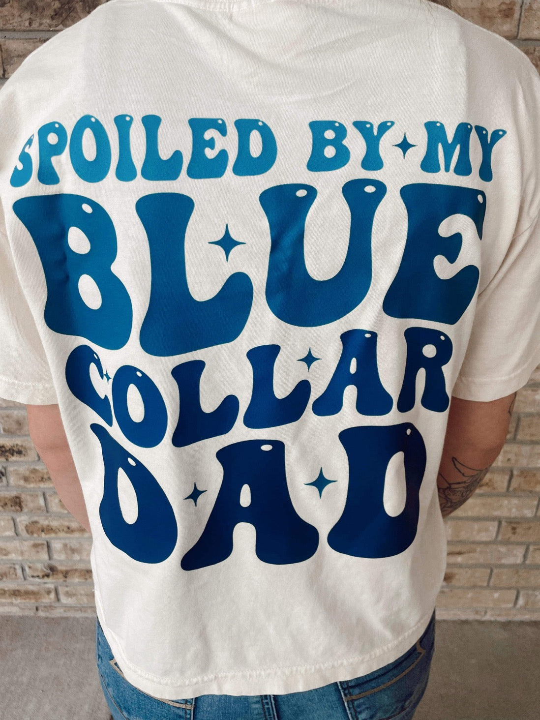 Blue Collar Dad Tee- Adult