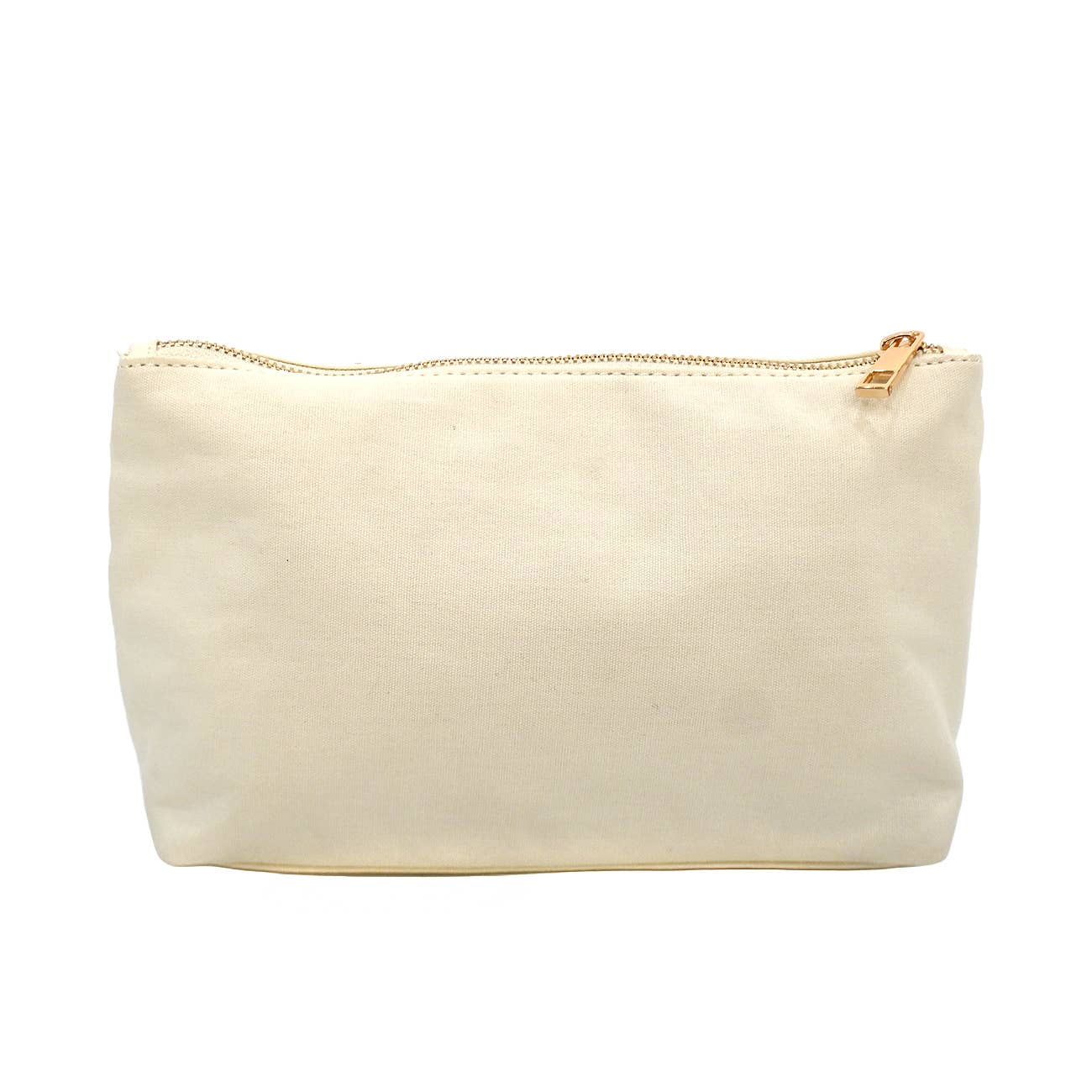 Lemon Embroidered Cotton Cosmetic Pouch