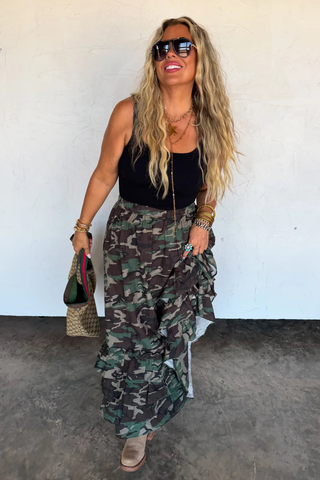 Front Porch Sweet Tea Maxi Skirt PREO