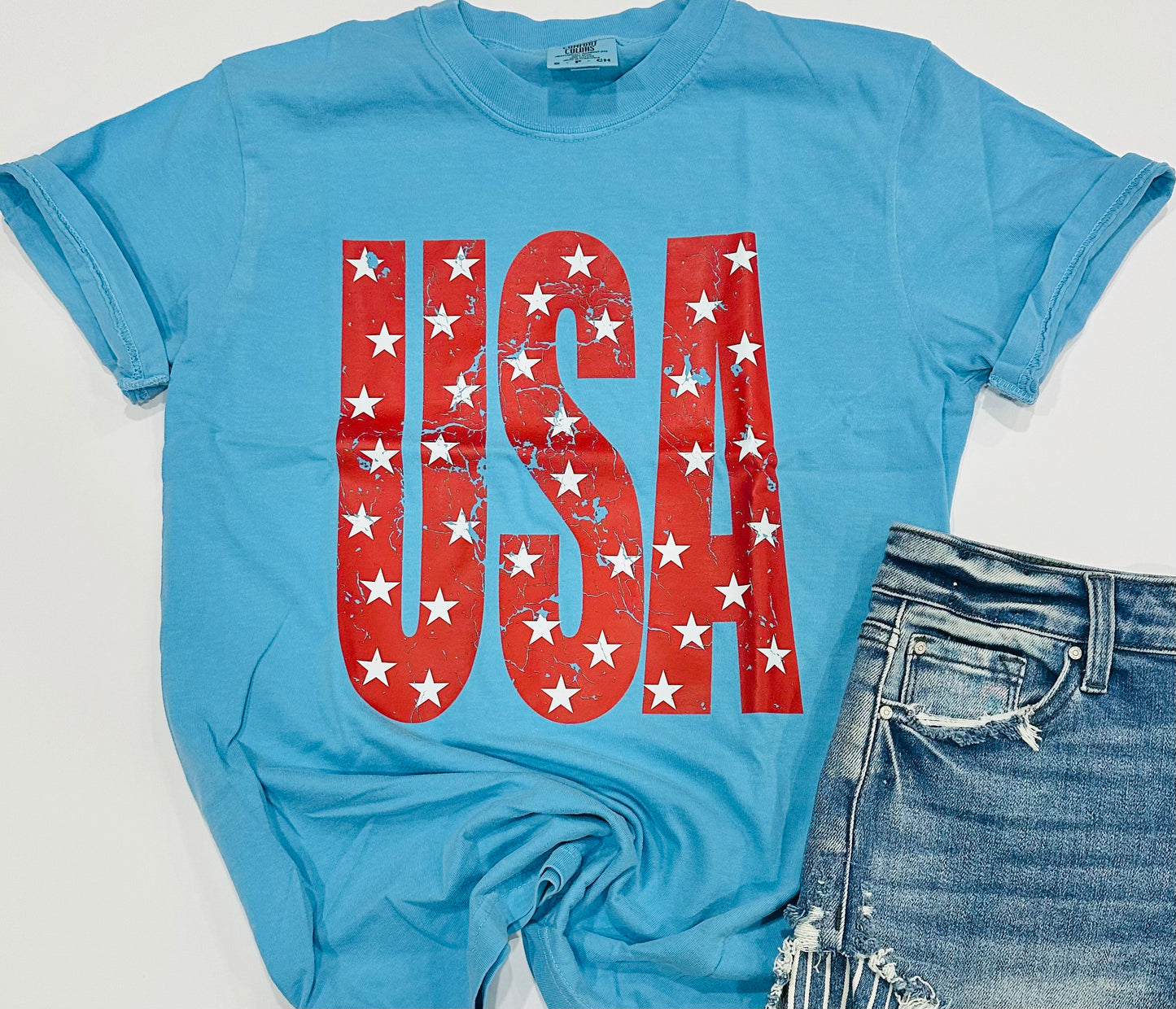 Distressed USA Stars