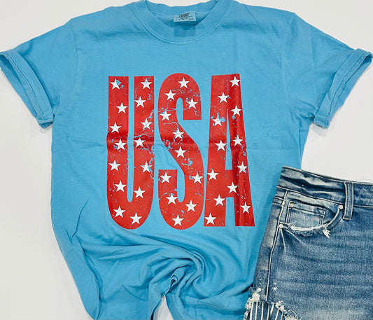 Distressed USA Stars