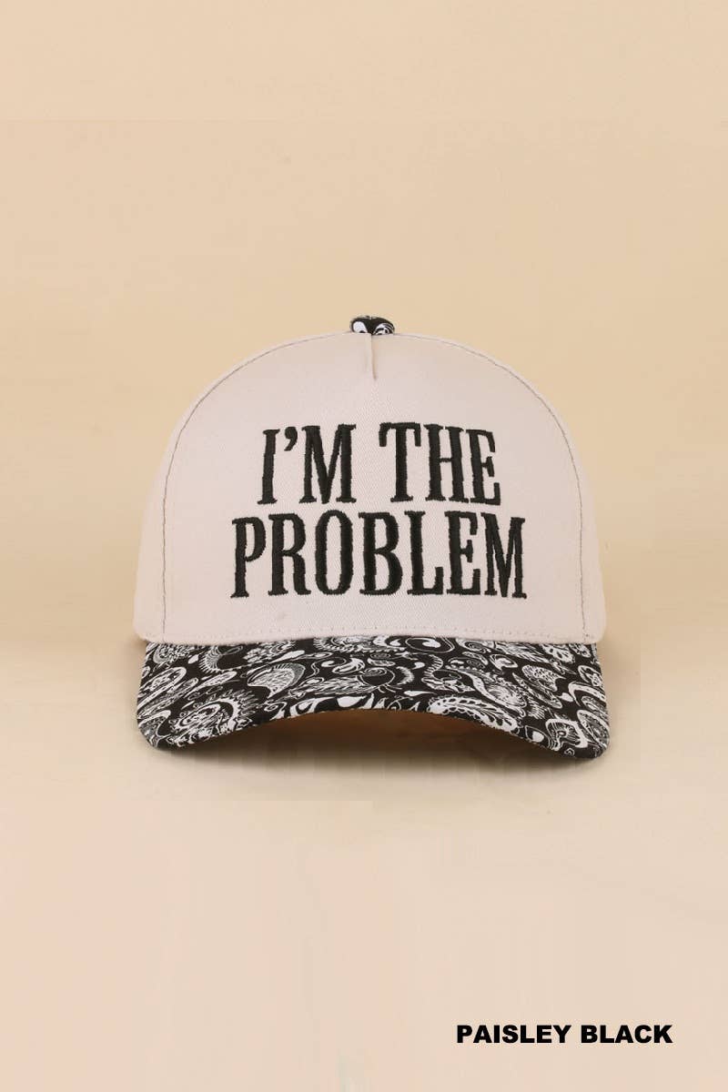 I'm The Problem Two Tone Snapback Hat