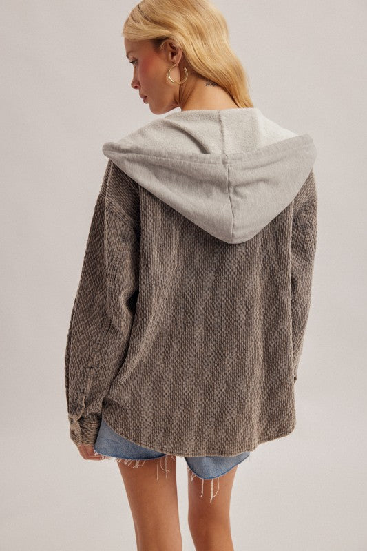 Outta Town Washed Corduroy Shacket