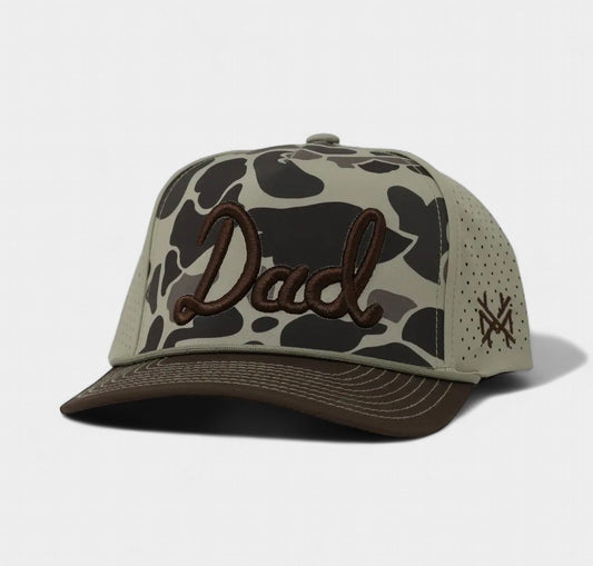 Dad Retro Green Timber 7 Panel Hat