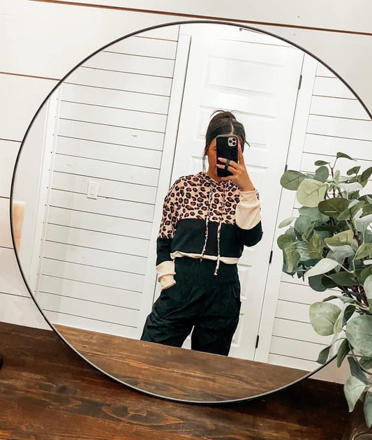 Leopard Colorblock Hoodie