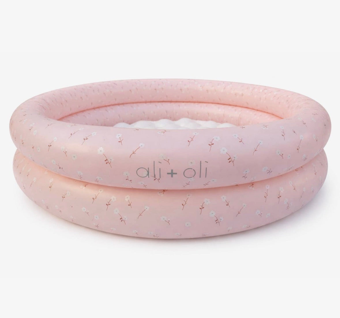Ali+Oli Two-Ring Inflatable Kiddie Pool (Peony)