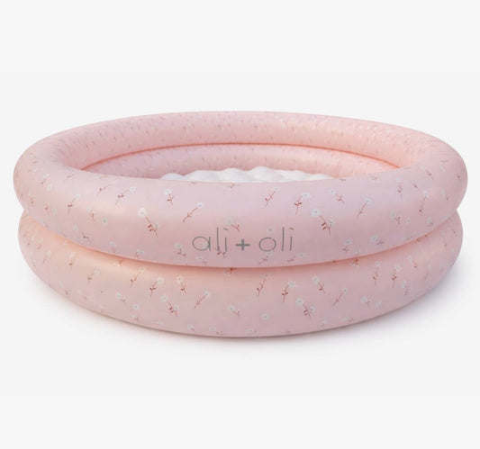 Ali+Oli Two-Ring Inflatable Kiddie Pool (Peony)