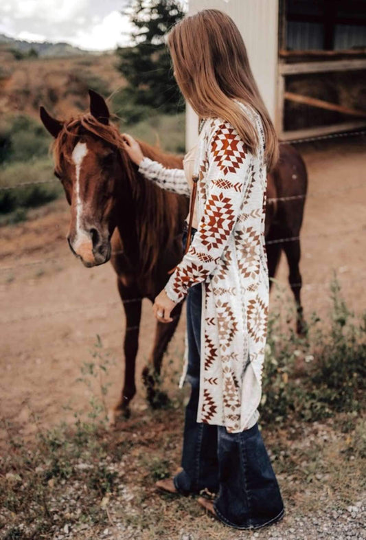 Dreaming Of The Desert Aztec Cardigan