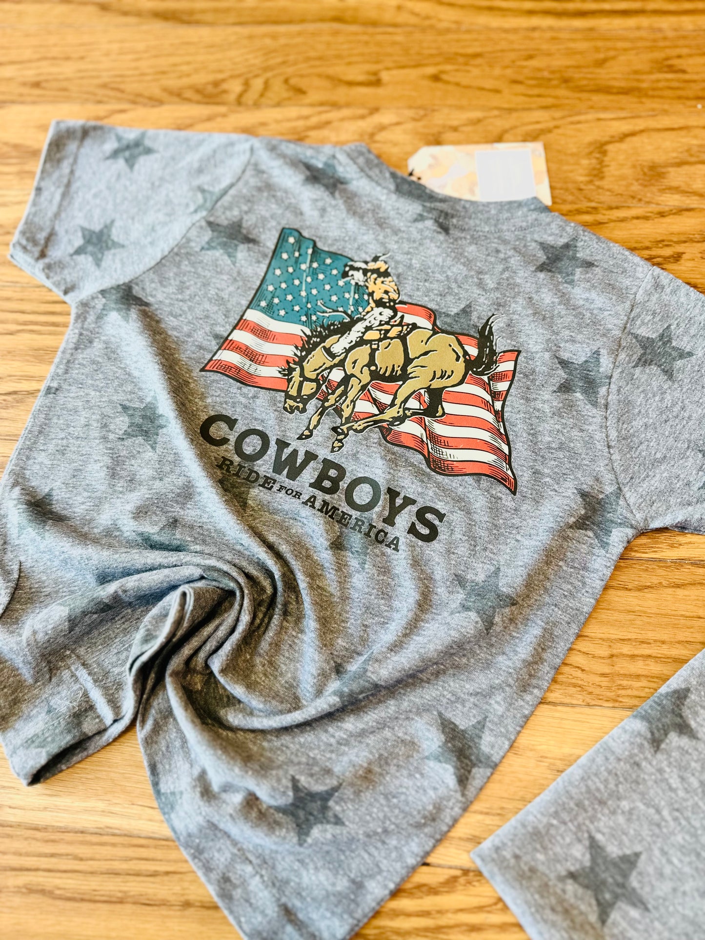Cowboys Ride For America Kids Tee