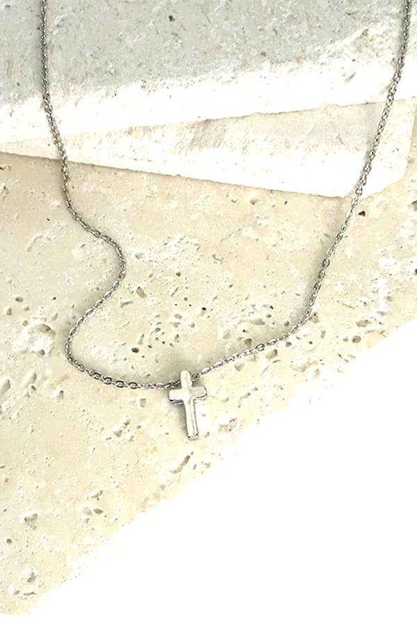 Classy Mini Cross Necklace