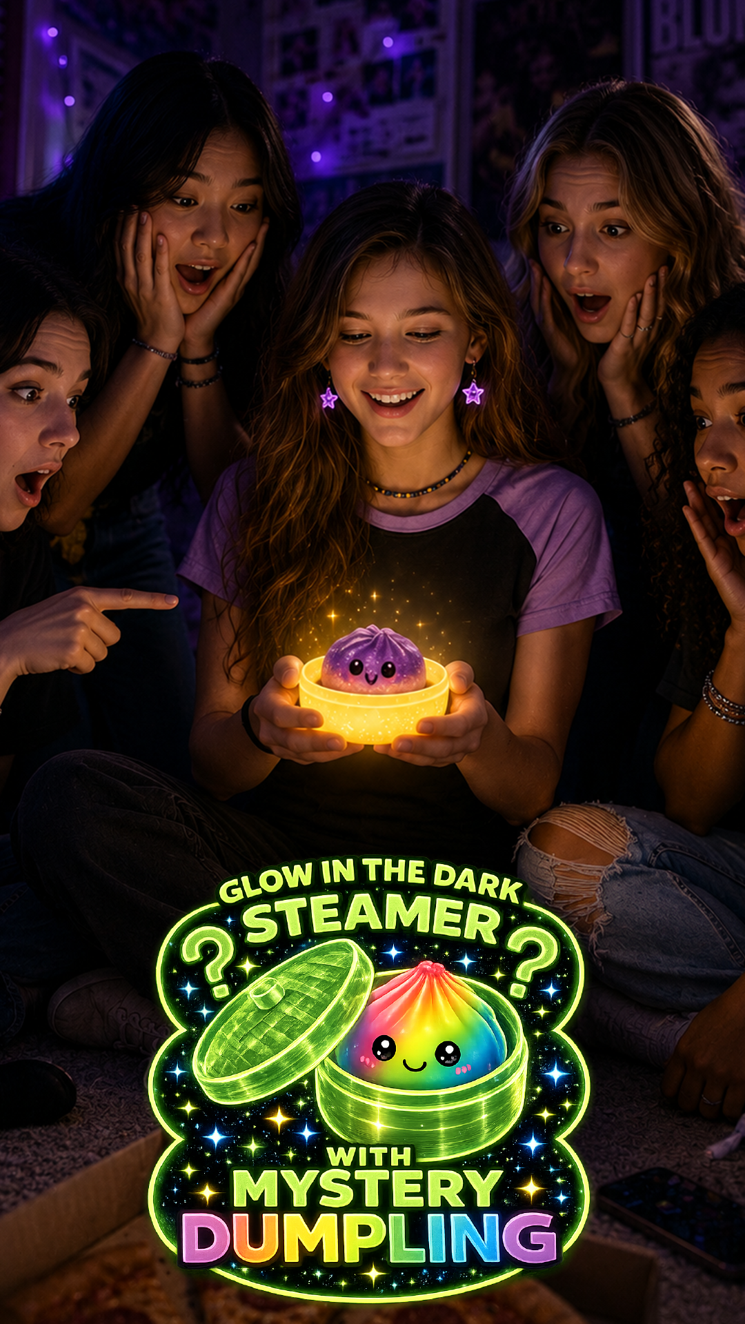 Glow-in-the-Dark Mystery Dumpling Squishy