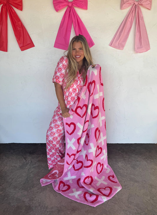 XOXO Hearts Luxe PJ Set RTS