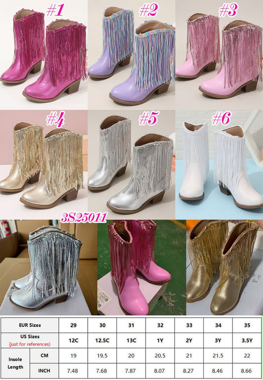 Tillie Cowgirl Boots w/Fringe PreO