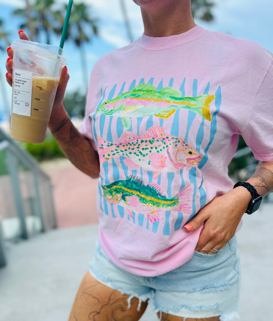 What A Catch Preppy Fish Tee