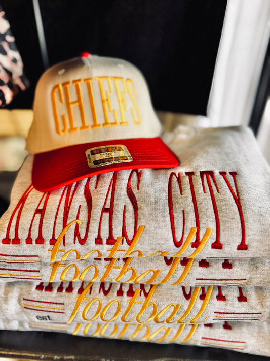 Kansas City Football Embroidered Crew RTS