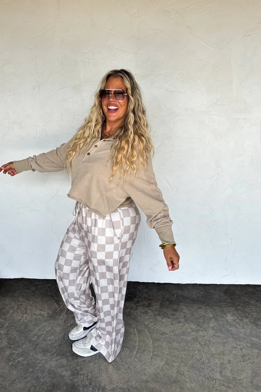 Cassandra Checkered Pop Pants RTS
