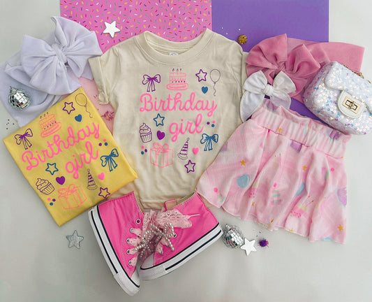 Cottagecore Birthday Girl Tee