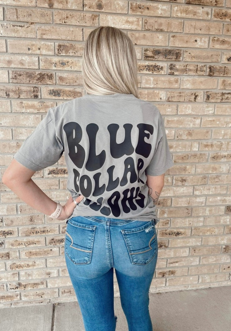 Blue Collar Pillows Tee - Black Ink