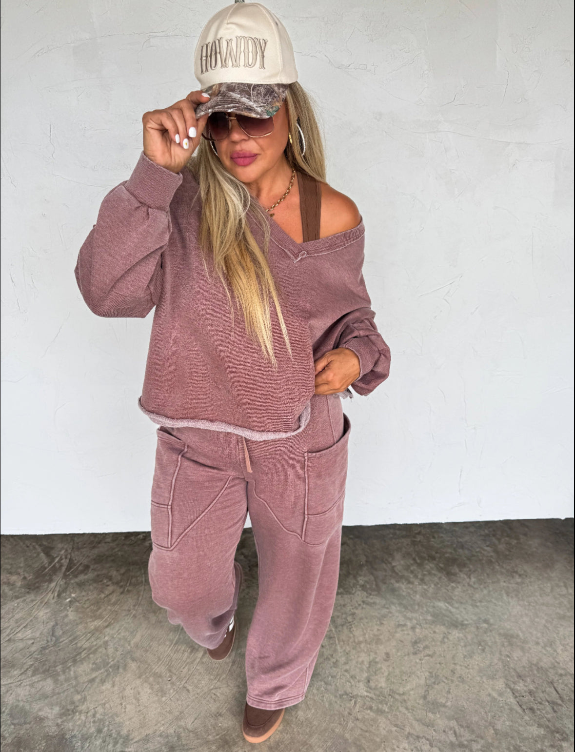 Stone Washed Lived In Lounge Pants // Top RTS