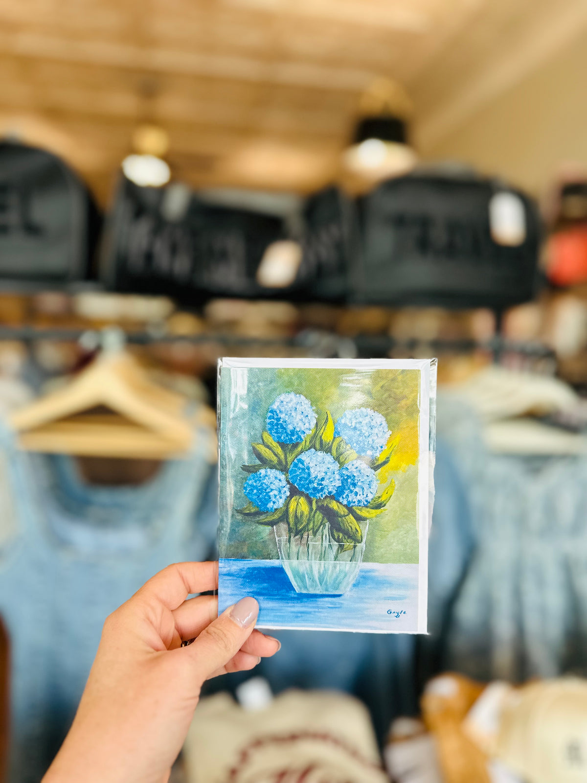 Hydrangea Bouquet Greeting Card