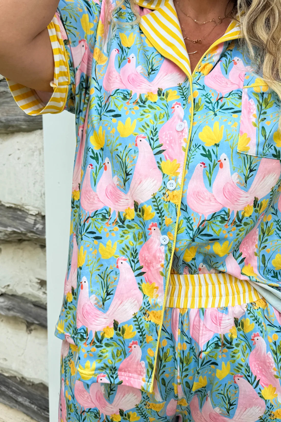 Chicken’s In The Garden Luxe PJ’s