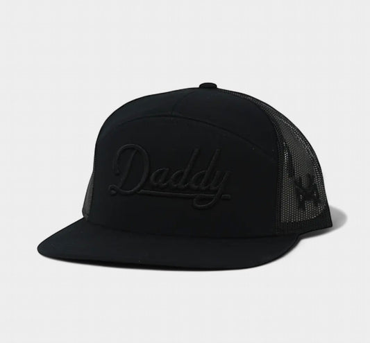Daddy Trucker Hat Retro Black