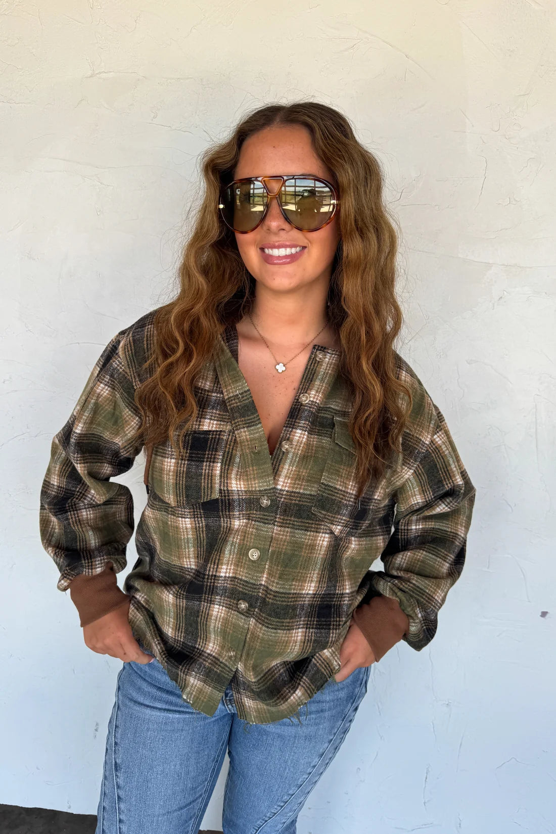 Mountain Morning Plaid Shacket