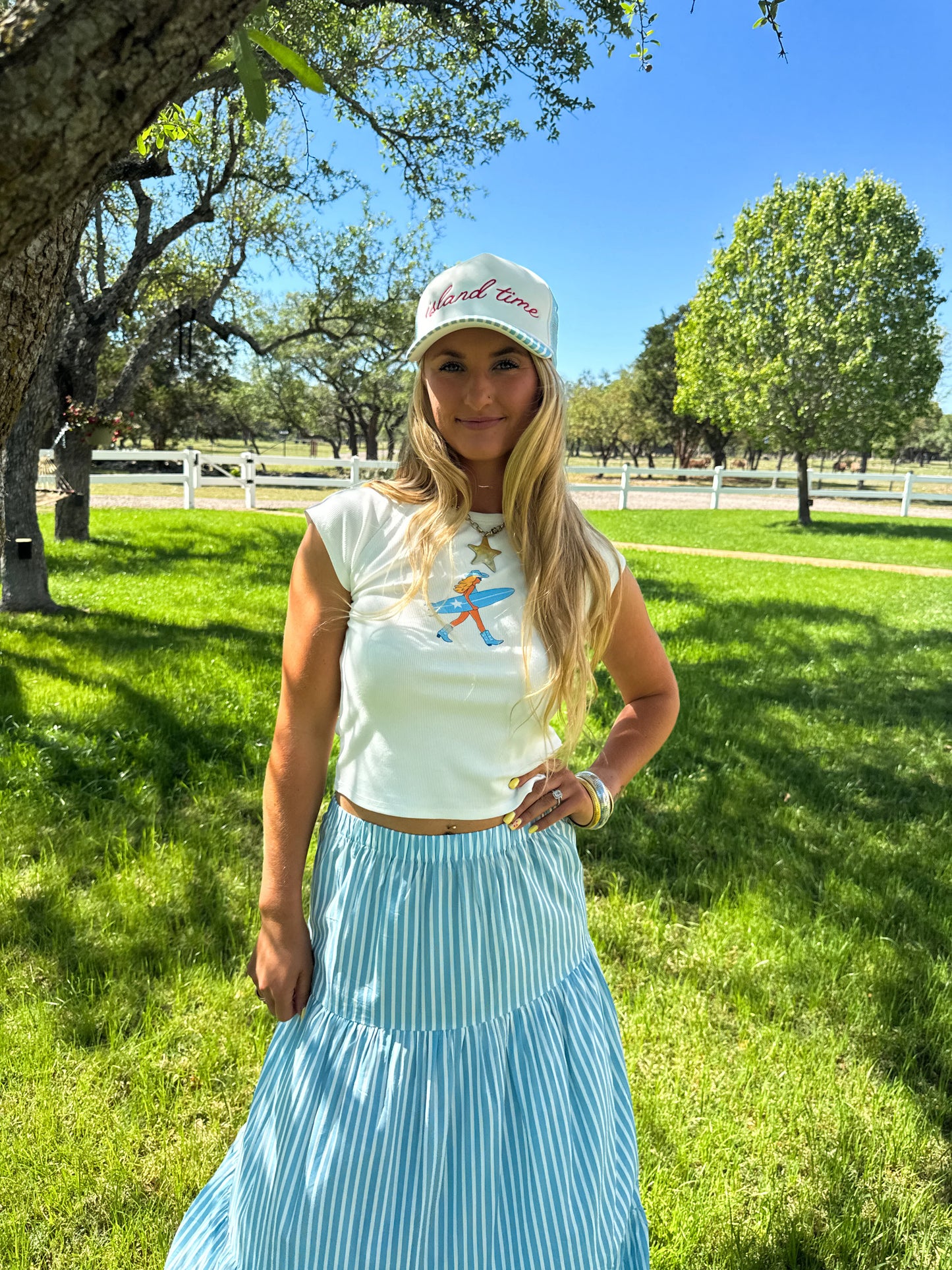 Vintage Picnic Maxi Skirt PreO