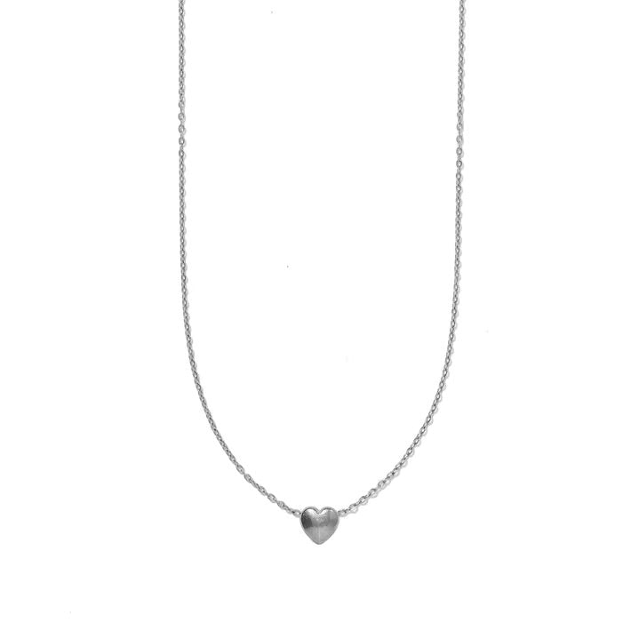 Hadley Heart Silver Necklace